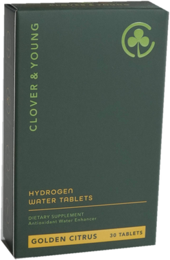 Clover & Young Hydrogen Water Tablets, Golden Citrus, 30 tablets