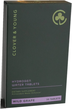 Clover & Young Hydrogen Water Tablets, Wild Grape, 30 tablets