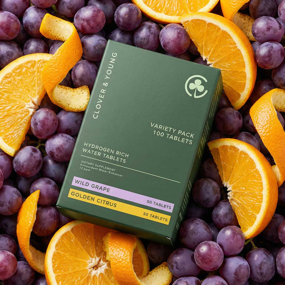clover & young hydrogen water tablet wild grape